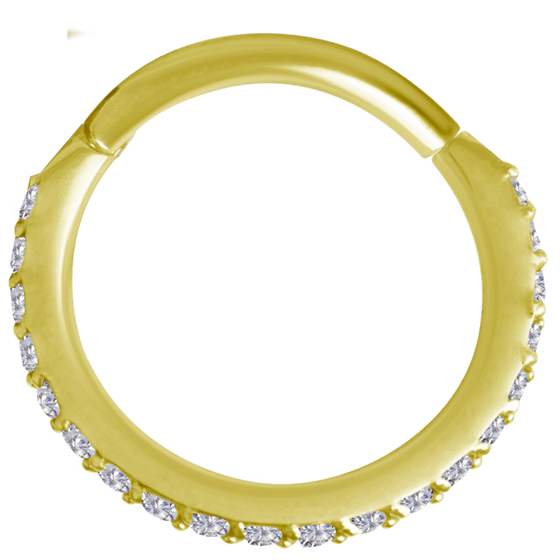 18K Gold Septum Clicker with Swarovski Setto