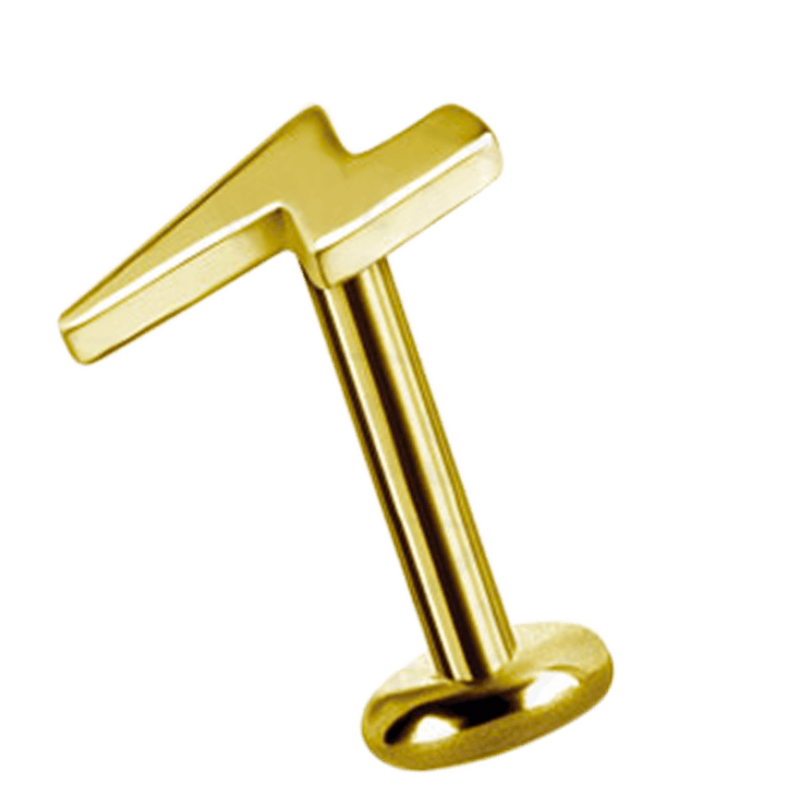 18K Gold Flash Attachment (For 1.2mm Internally Threaded Jewelry) Sfere e Componenti