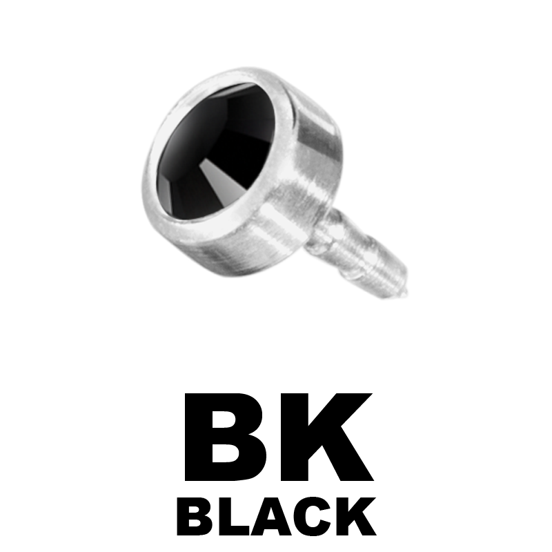 Jewelled Titanium Disk for Bioplast Labret Sfere e Componenti