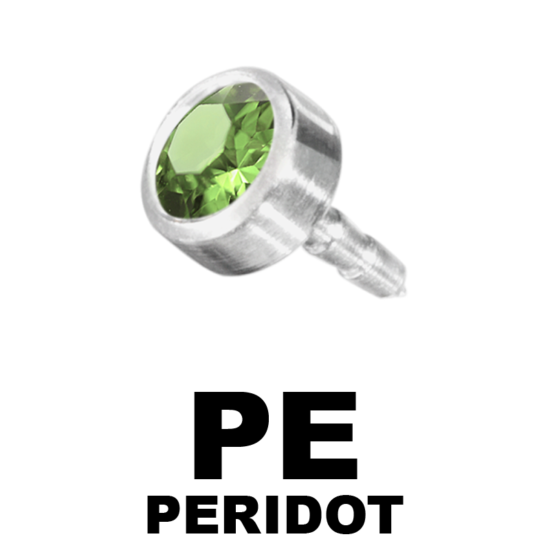 Jewelled Titanium Disk for Bioplast Labret Sfere e Componenti