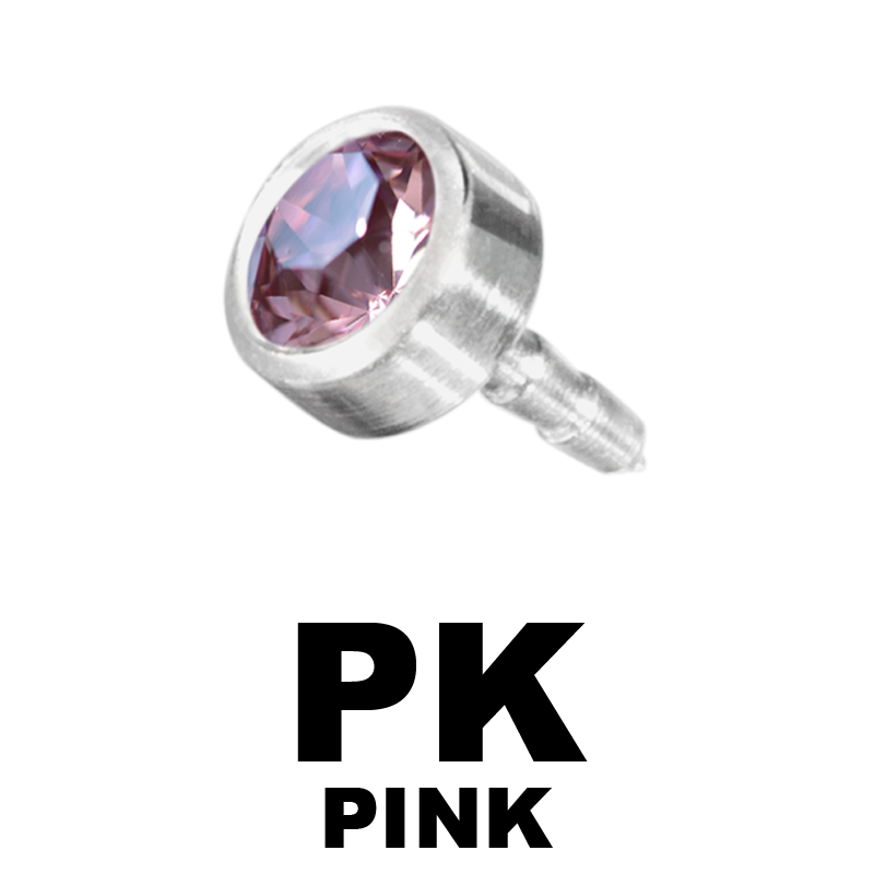 Jewelled Titanium Disk for Bioplast Labret Sfere e Componenti