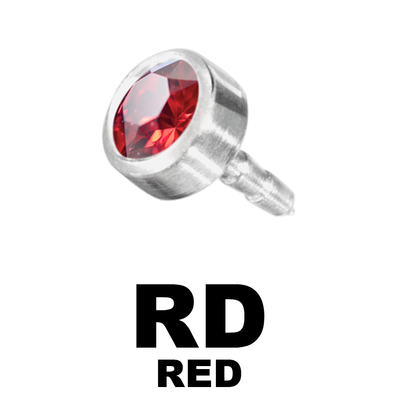 Jewelled Titanium Disk for Bioplast Labret Sfere e Componenti