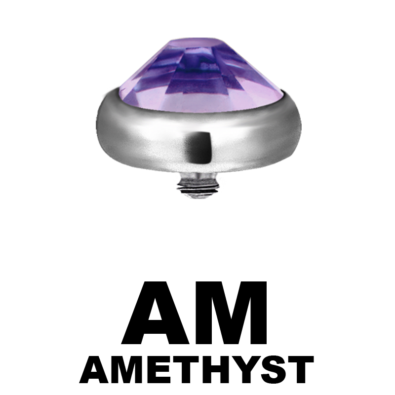 Titanium Jewelled Disk (for 1.6mm Internally Threaded Jewel) Balls & Attachments