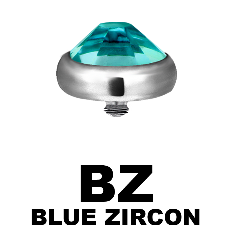 Titanium Jewelled Disk (for 1.6mm Internally Threaded Jewel) Balls & Attachments