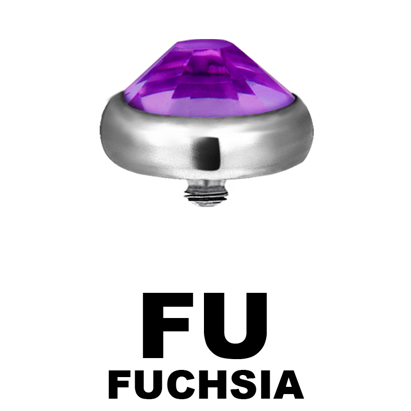 Titanium Jewelled Disk (for 1.6mm Internally Threaded Jewel) Balls & Attachments