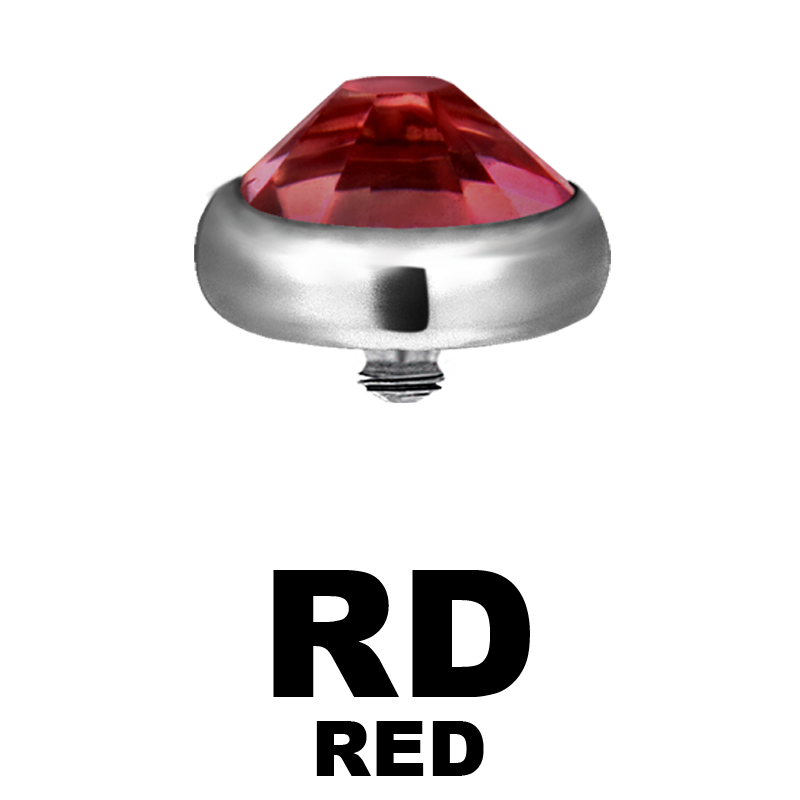 Titanium Jewelled Disk (for 1.6mm Internally Threaded Jewel) Balls & Attachments