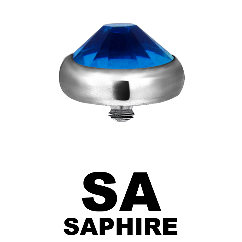 Titanium Jewelled Disk (for 1.6mm Internally Threaded Jewel) Balls & Attachments