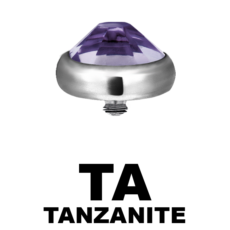 Titanium Jewelled Disk (for 1.6mm Internally Threaded Jewel) Balls & Attachments