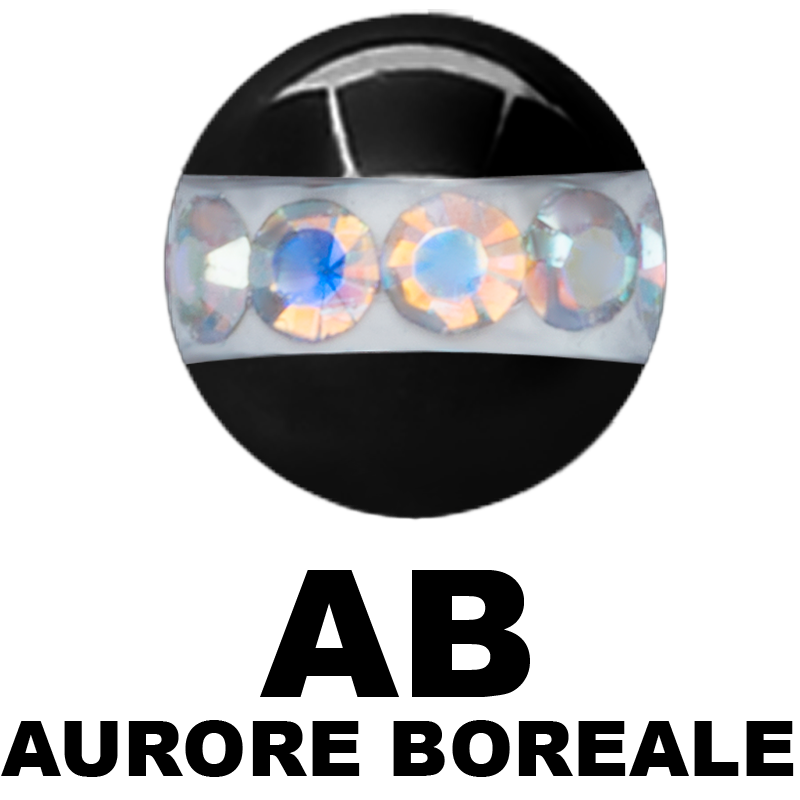 Steel Orbit Crystal Ball with Casting Jewelled Sfere e Componenti