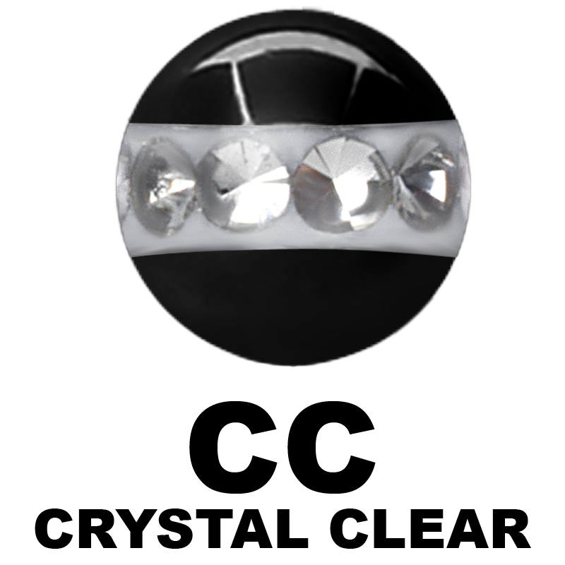 Steel Orbit Crystal Ball with Casting Jewelled Sfere e Componenti