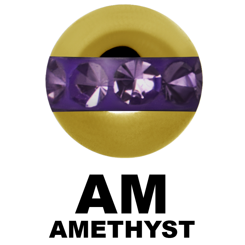 Gold Steel Orbit Crystal Ball with Casting Jewelled Sfere e Componenti