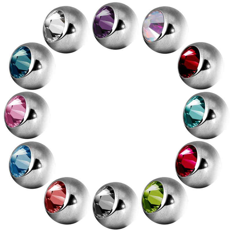 Screw On Jewelled Balls Sfere e Componenti