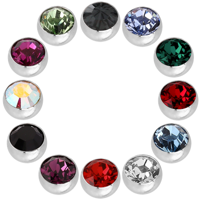 Screw On Jewelled Balls (Big Stone) Sfere e Componenti