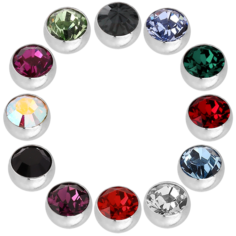 Screw On Jewelled Balls (Big Stone) Sfere e Componenti