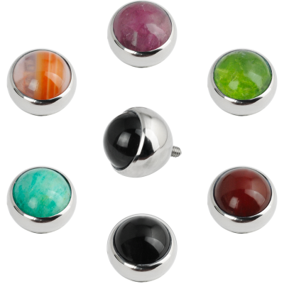 Premium Titanium Ball with Natural Stone (for 1.6 Internally Threaded) Sfere e Componenti
