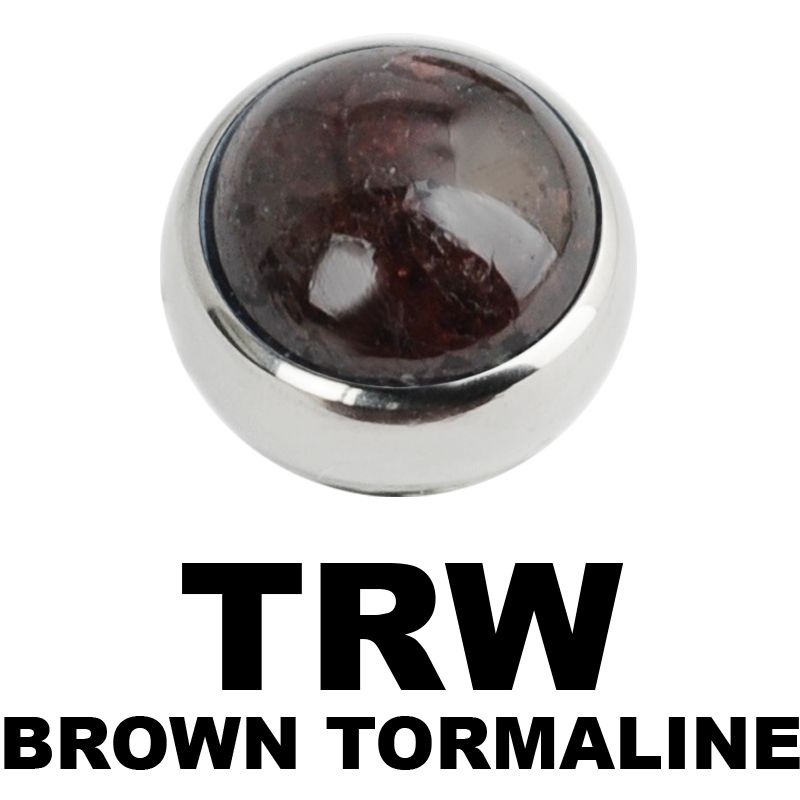 Premium Titanium Ball with Natural Tourmaline Stone (for 1.6 Internally Threaded) Sfere e Componenti