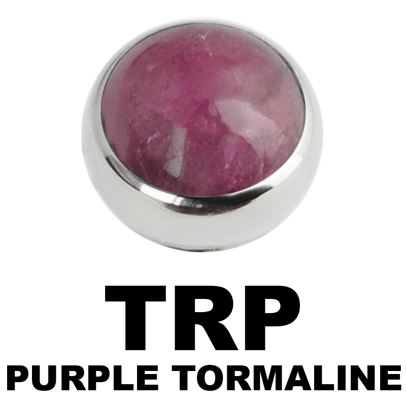Premium Titanium Ball with Natural Tourmaline Stone (for 1.6 Internally Threaded) Sfere e Componenti