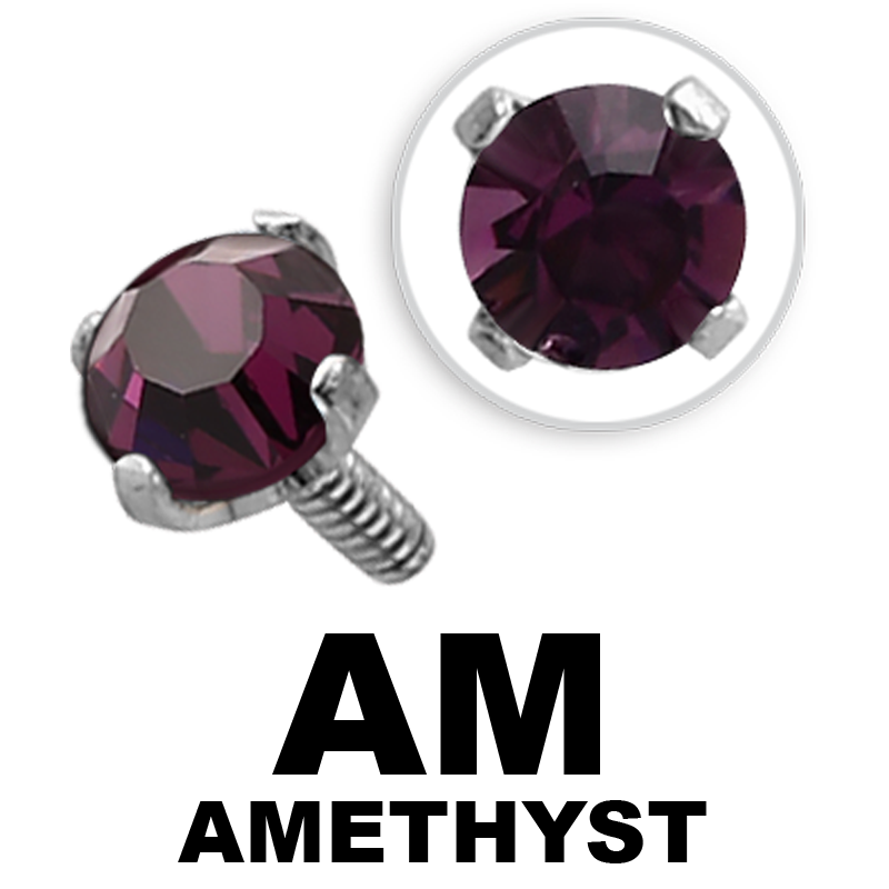 Internally Threaded Steel Attachment Jewelled Sfere e Componenti