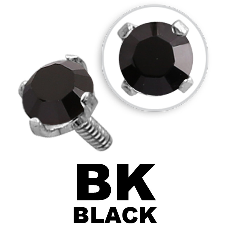 Internally Threaded Steel Attachment Jewelled Sfere e Componenti