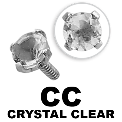 Internally Threaded Steel Attachment Jewelled Sfere e Componenti