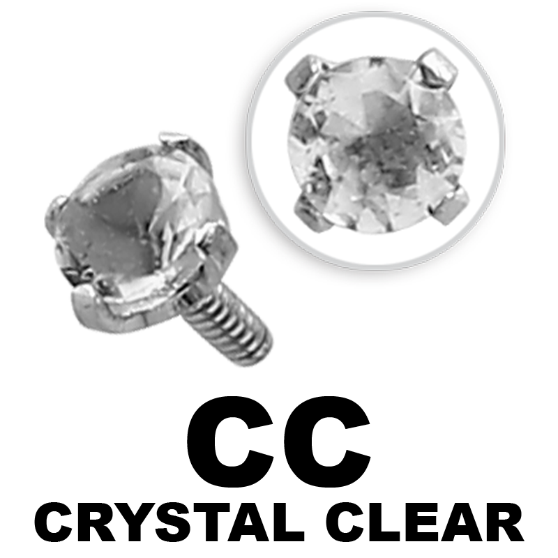 Internally Threaded Steel Attachment Jewelled Sfere e Componenti