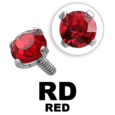 Internally Threaded Steel Attachment Jewelled Sfere e Componenti