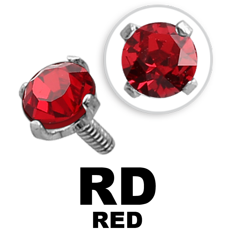 Internally Threaded Steel Attachment Jewelled Sfere e Componenti