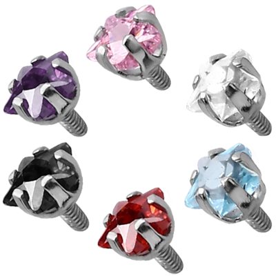 Internally Threaded Steel Jewelled Attachment Sfere e Componenti