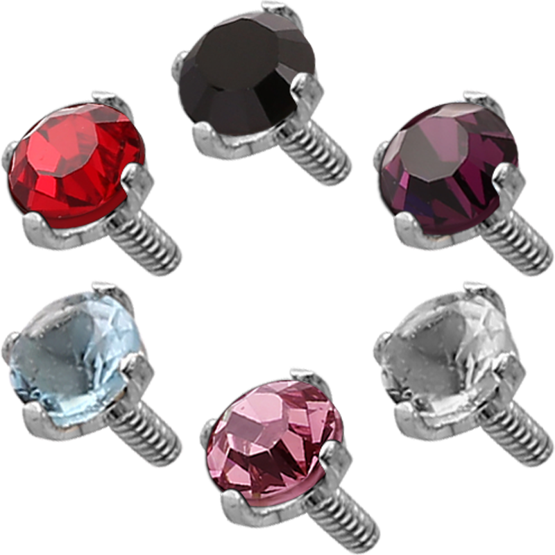 Internally Threaded Steel Attachment Jewelled Sfere e Componenti