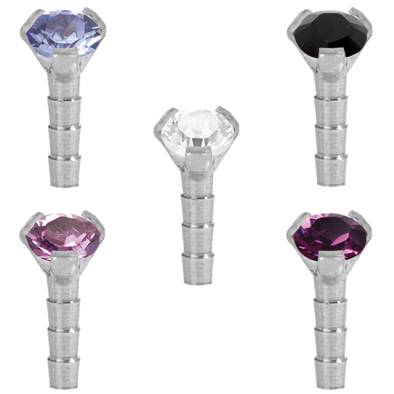 Prong Set 2.0mm Titanium Attachment for Bioplast Labret Sfere e Componenti