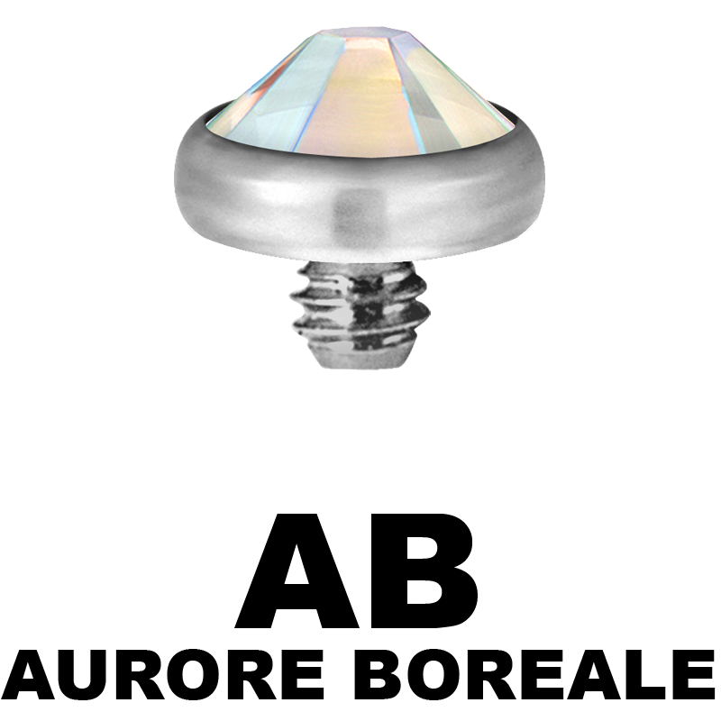 Titanium Jewelled Micro Disc (for 1.2mm Internally Threaded Jewel) Sfere e Componenti