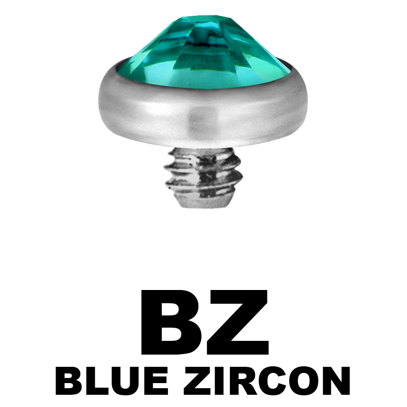 Titanium Jewelled Micro Disc (for 1.2mm Internally Threaded Jewel) Sfere e Componenti