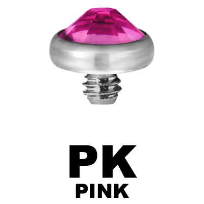 Titanium Jewelled Micro Disc (for 1.2mm Internally Threaded Jewel) Sfere e Componenti