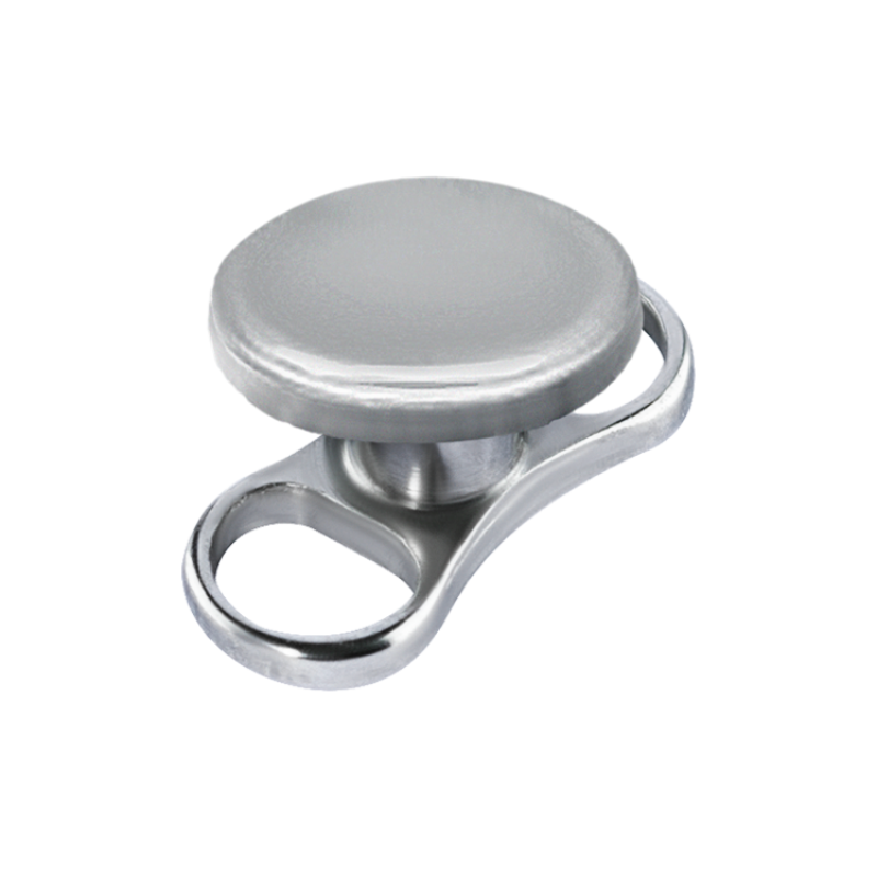 Two Symetric Holes Dermal Anchor with Disc (1.2mm Internal Threaded) Microdermal, Skin Diver & Surface Bar