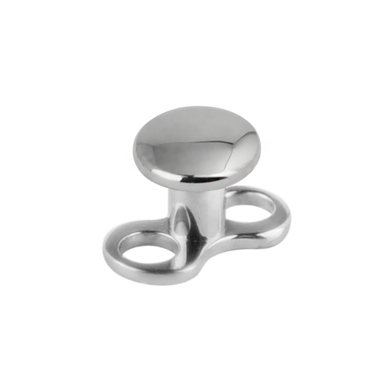 Premium 2 Hole Microdermal Large Base with 4.0mm Disk Microdermal, Skin Diver & Surface Bar