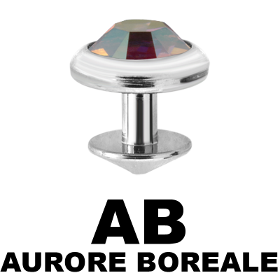 Titanium Jewelled Skin Diver Microdermal, Skin Diver & Surface Bar