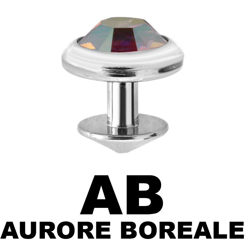 Titanium Jewelled Skin Diver Microdermal, Skin Diver & Surface Bar