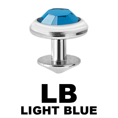 Titanium Jewelled Skin Diver Microdermal, Skin Diver & Surface Bar