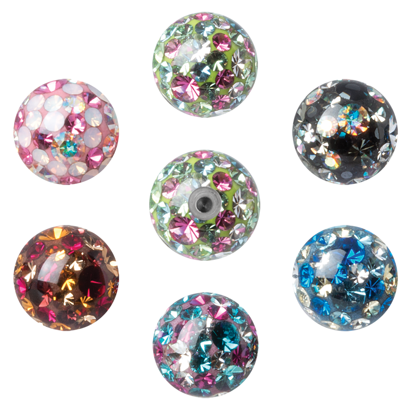 Multi Colours Crystal Ball Sfere e Componenti