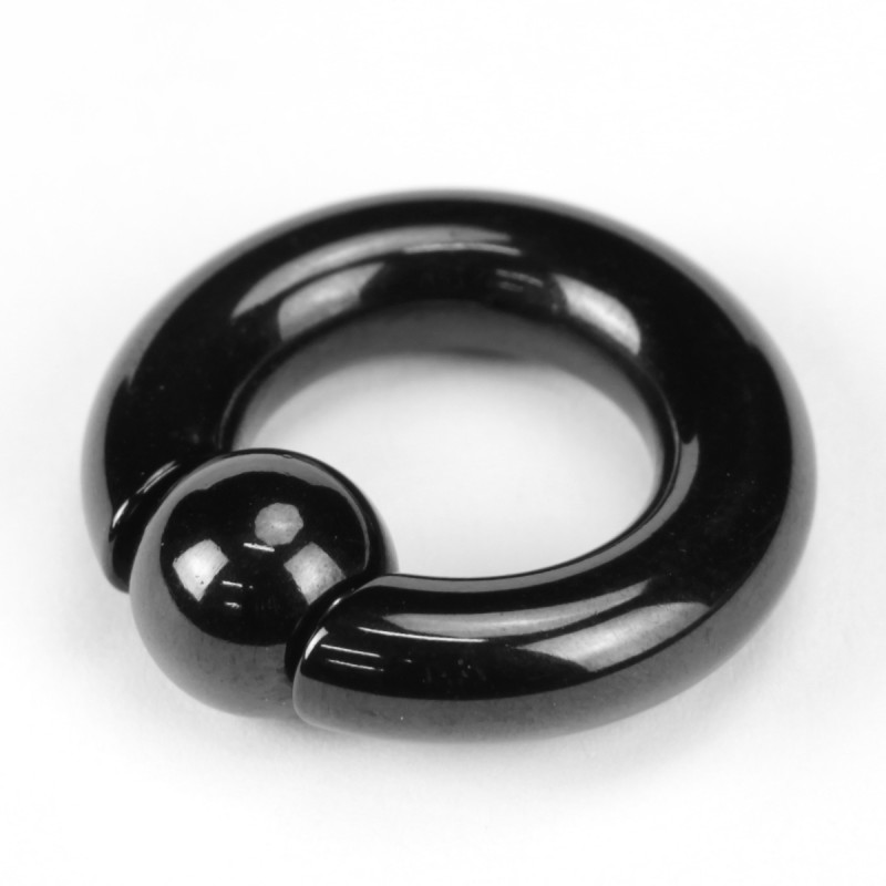 Black Pvd Coated Surgical Steel Spring Closure Ring 