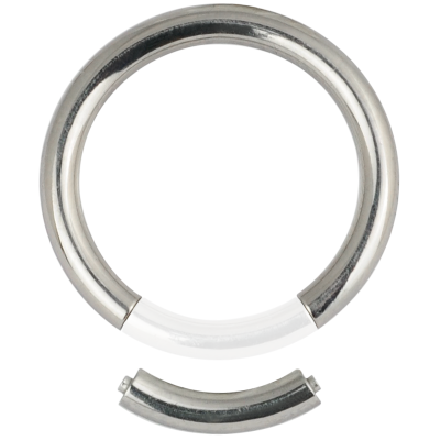Titanium Smooth Segment Ring Orecchio