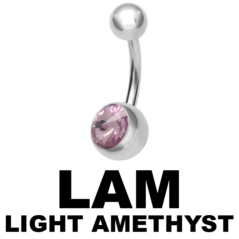 Single Jewelled Bananas with Mountain cut Crystal Ombelico