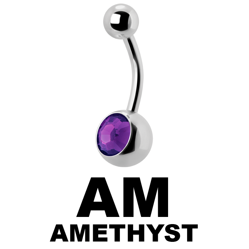 Titanium Jewelled Bananabell Ombelico