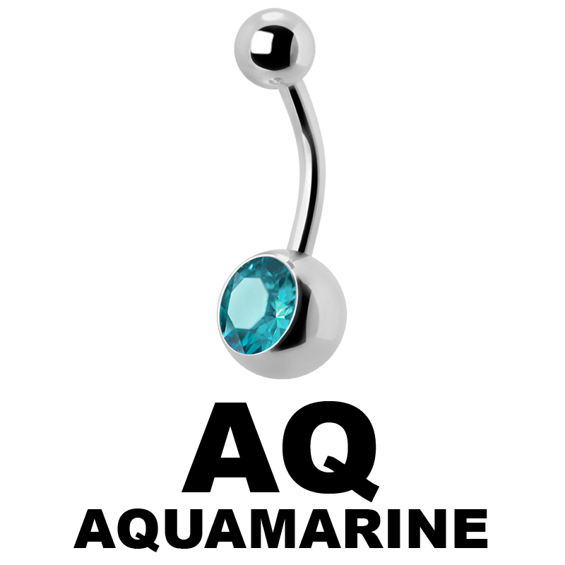 Titanium Jewelled Bananabell Ombelico