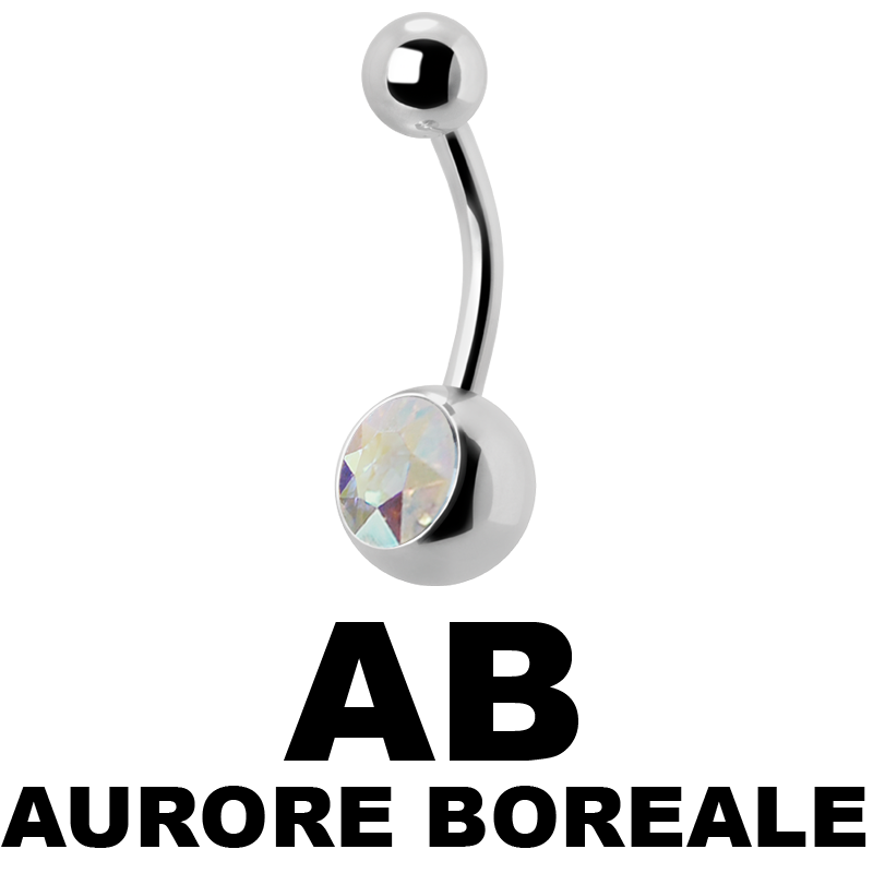 Titanium Jewelled Bananabell Ombelico