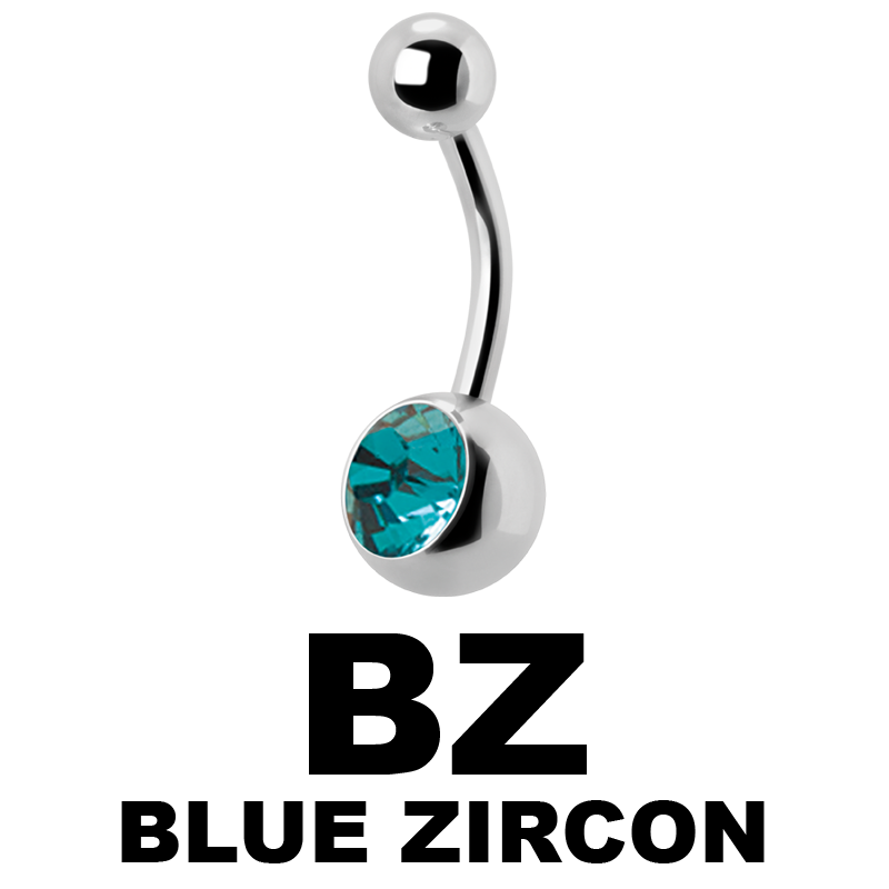 Titanium Jewelled Bananabell Ombelico