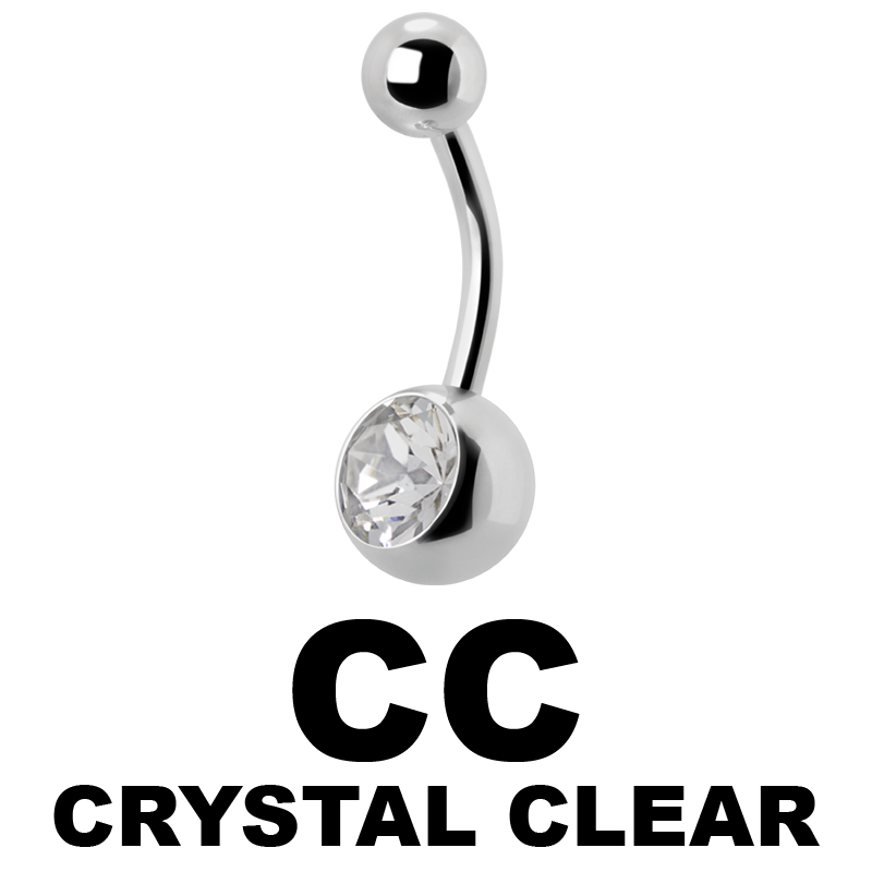 Titanium Jewelled Bananabell Ombelico