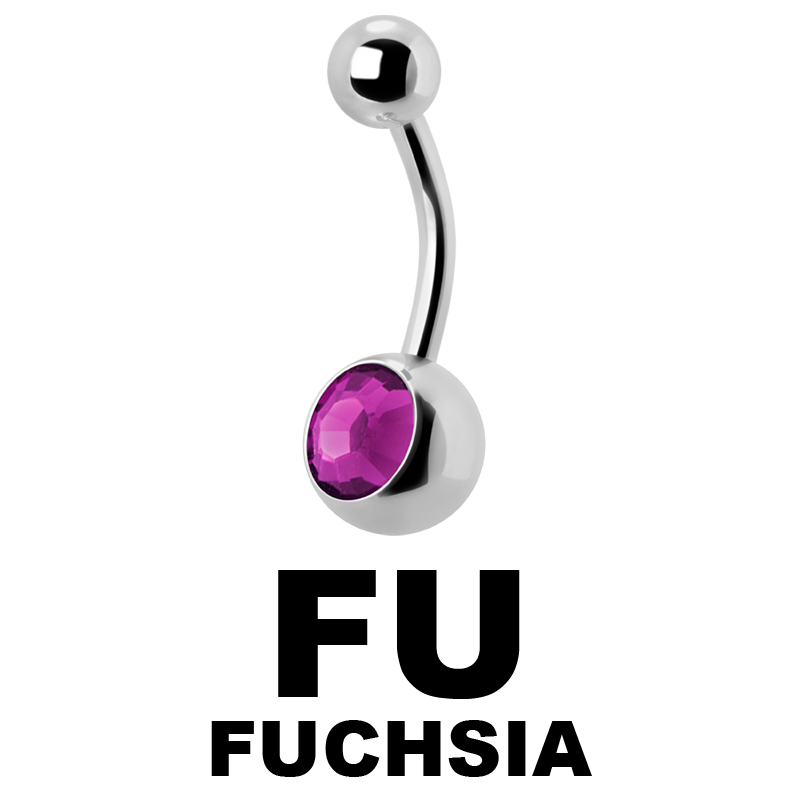 Titanium Jewelled Bananabell Ombelico