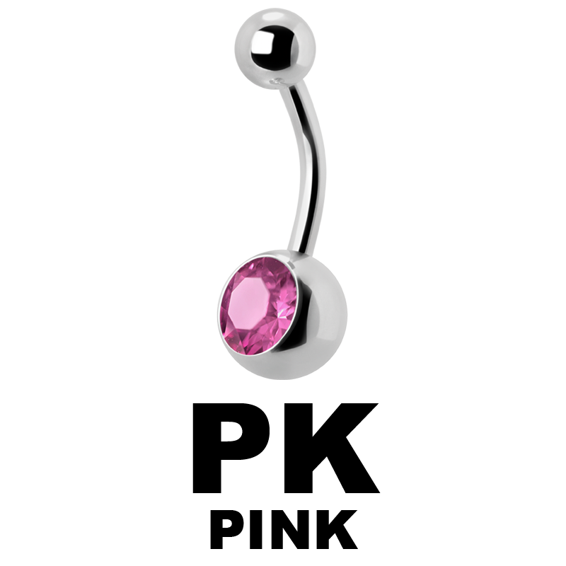 Titanium Jewelled Bananabell Ombelico