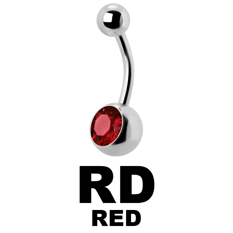 Titanium Jewelled Bananabell Ombelico